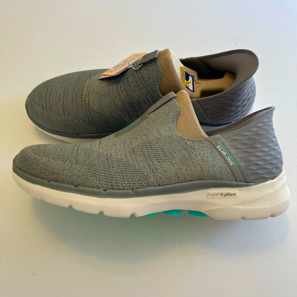 NIB Skechers Slip Ins Grey Size 11 - Picture 4 of 7